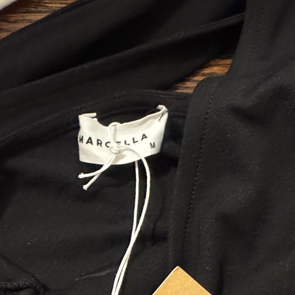 Marcella Manhattan Black One-Shoulder Top - Picture 5 of 5